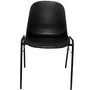 NOWY STYL Silla Beta de PVC Negro sin brazos